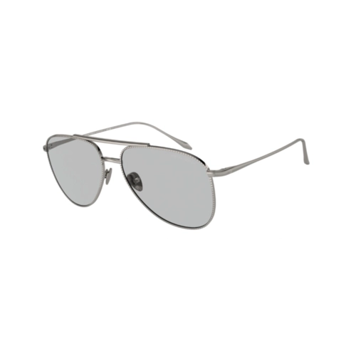 Óculos de Sol Giorgio Armani 0AR6152 30108757 Metal Chumbo com lentes na cor Cinza Claro