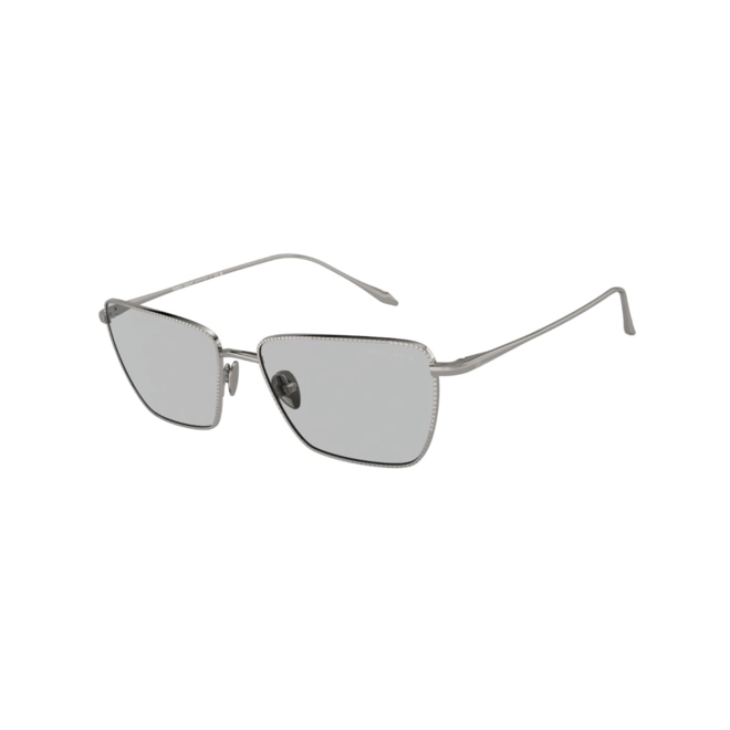 Óculos de Sol Giorgio Armani 0AR6153 30108756 Metal Chumbo com lentes na cor Cinza Claro 1
