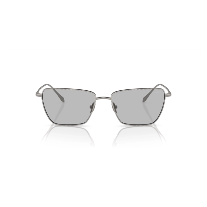 Óculos de Sol Giorgio Armani 0AR6153 30108756 Metal Chumbo com lentes na cor Cinza Claro 2