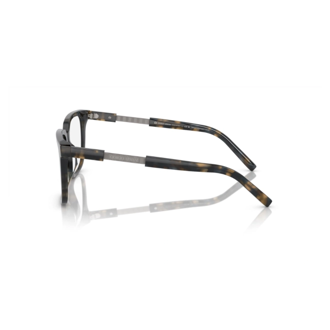 Óculos de Grau Giorgio Armani 0AR7252U 6048 53 Acetato Marrom Mesclado 3