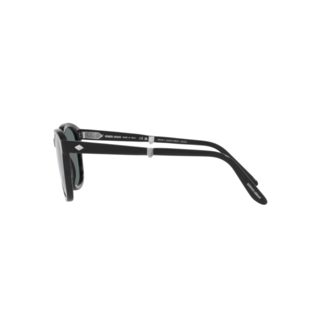 Óculos de Sol Giorgio Armani 0AR8170 58754N51 Acetato Preto com lentes na cor Azul Polarizado 3