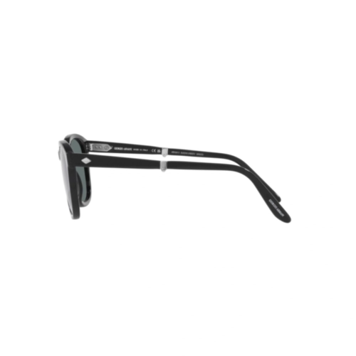 Óculos de Sol Giorgio Armani 0AR8170 58754N51 Acetato Preto com lentes na cor Azul Polarizado