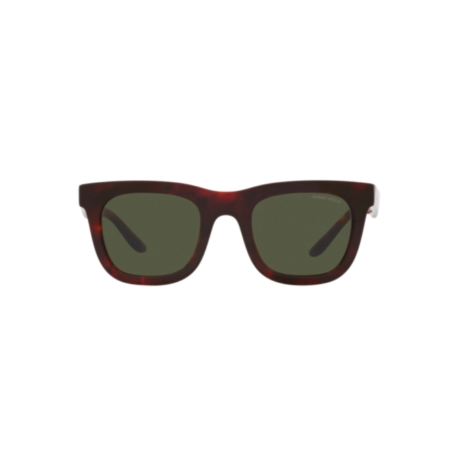 Óculos de Sol Giorgio Armani 0AR8171 59623149 Acetato Vermelho Mesclado com lentes na cor Verde 2