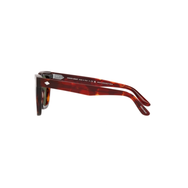 Óculos de Sol Giorgio Armani 0AR8171 59623149 Acetato Vermelho Mesclado com lentes na cor Verde 3