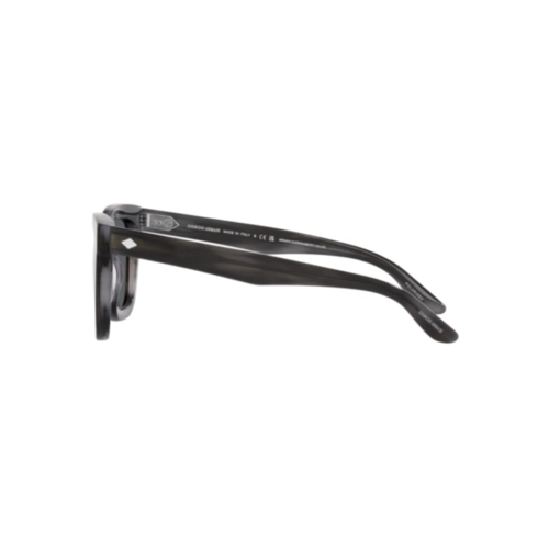 Óculos de Sol Giorgio Armani 0AR8171 5964P249 Acetato Cinza Listrado com lentes na cor Cinza Escuro Polarizado
