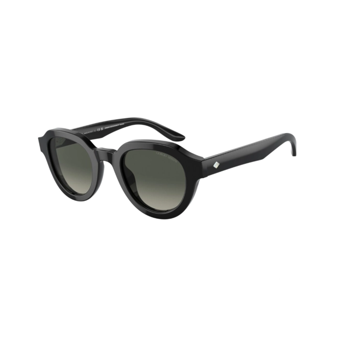 Óculos de Sol Giorgio Armani 0AR8172U 58757146 Acetato Preto com lentes na cor Cinza Degradê 1