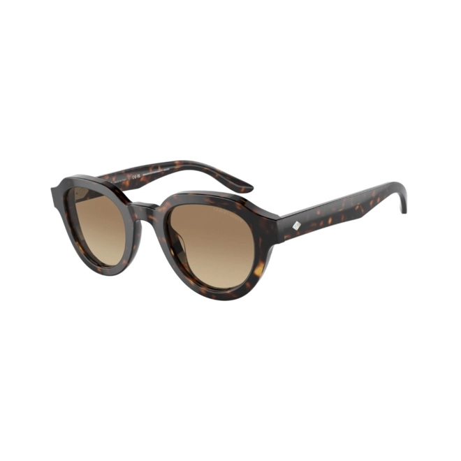 Óculos de Sol Giorgio Armani 0AR8172U 5879Q446 Acetato Marrom Mesclado com lentes na cor Marrom Degradê 1