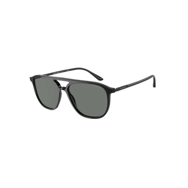 Óculos de Sol Giorgio Armani 0AR8179 5001/156 Acetato Preto com lentes na cor Cinza 1