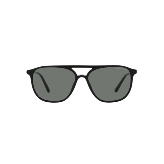 Óculos de Sol Giorgio Armani 0AR8179 5001/156 Acetato Preto com lentes na cor Cinza 2