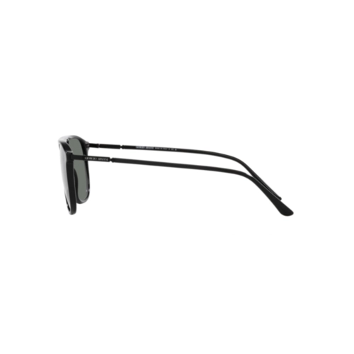 Óculos de Sol Giorgio Armani 0AR8179 5001/156 Acetato Preto com lentes na cor Cinza