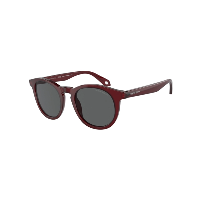 Óculos de Sol Giorgio Armani 0AR8192 6045B150 Acetato Bordô com lentes na cor Cinza Escuro 1