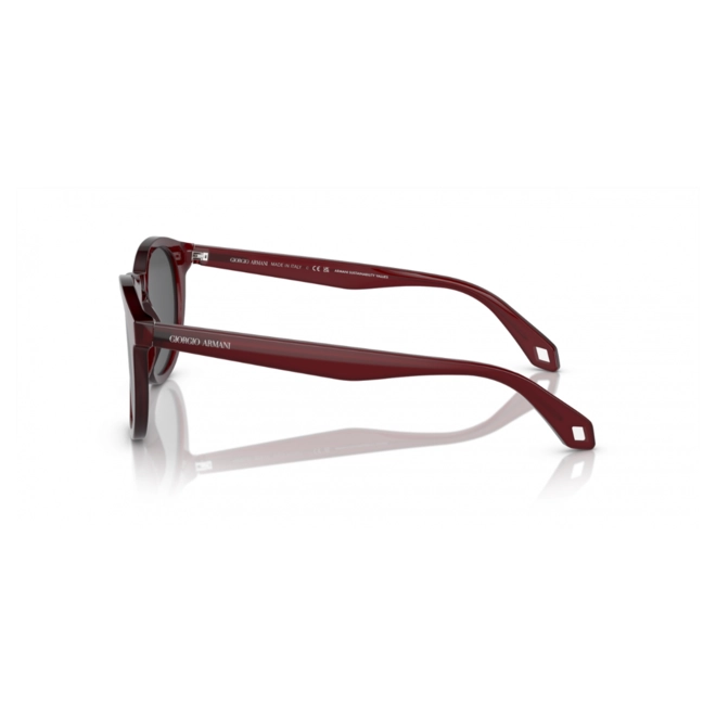 Óculos de Sol Giorgio Armani 0AR8192 6045B150 Acetato Bordô com lentes na cor Cinza Escuro 3