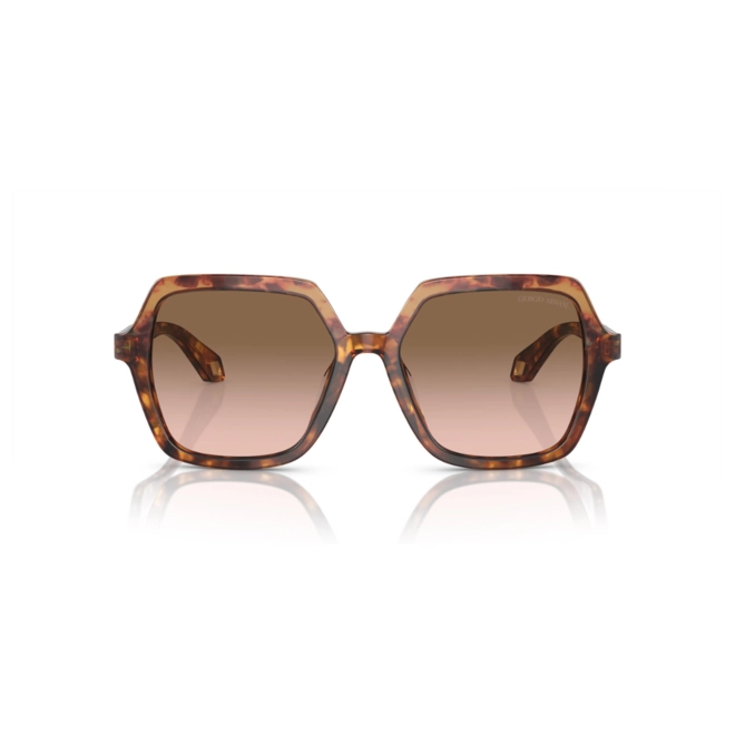 Óculos de Sol Girogio Armani 0AR8193U 60335155 Acetato Marrom Mesclado com lentes na cor Marrom Degradê 2