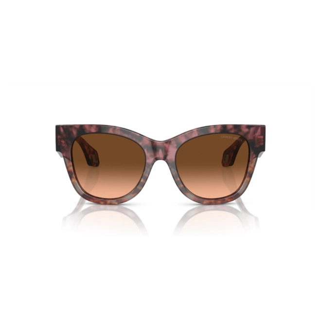 Óculos de Sol Giorgio Armani 0AR8195U 60320A51 Acetato Cinza e Bordô Mesclado com lentes na cor Rosa e Marrom Degradê 2