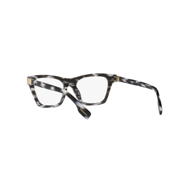 Óculos de Grau Burberry 0BE2355 3978 52 Acetato Preto e Branco Mesclado 4