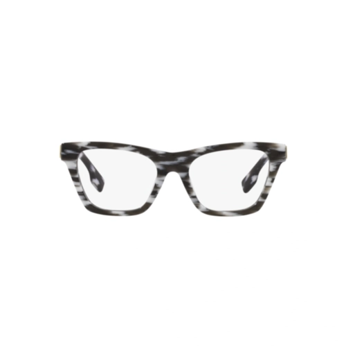 Óculos de Grau Burberry 0BE2355 3978 52 Acetato Preto e Branco Mesclado