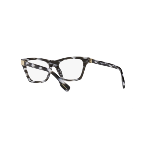 Óculos de Grau Burberry 0BE2355 3978 52 Acetato Preto e Branco Mesclado