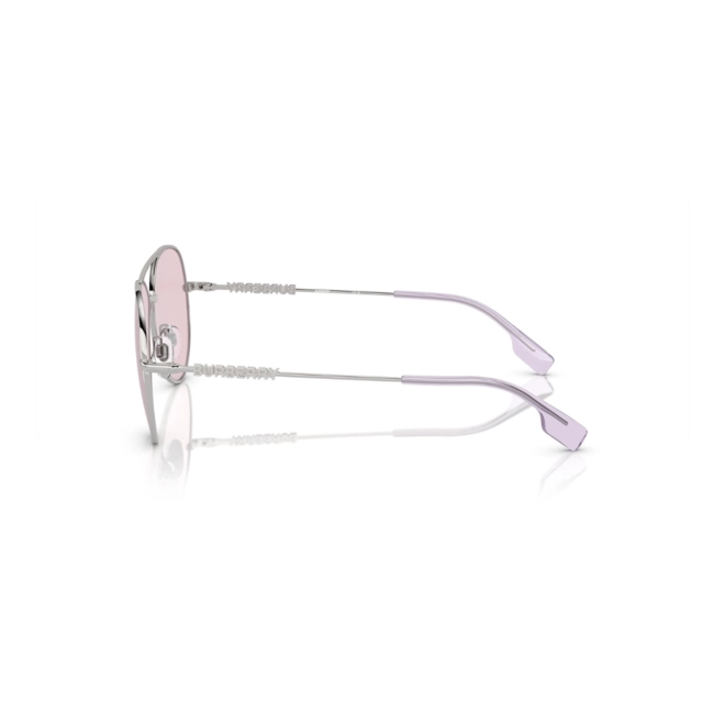 Óculos de Sol Burberry 0BE3147 1005P558 Metal Prata com lentes na cor Rosa Fotocromático 3