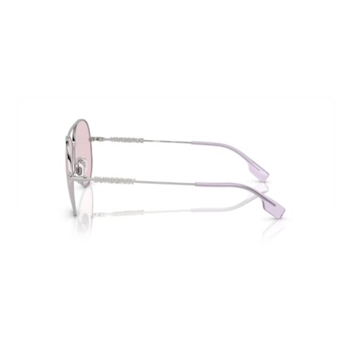 Óculos de Sol Burberry 0BE3147 1005P558 Metal Prata com lentes na cor Rosa Fotocromático