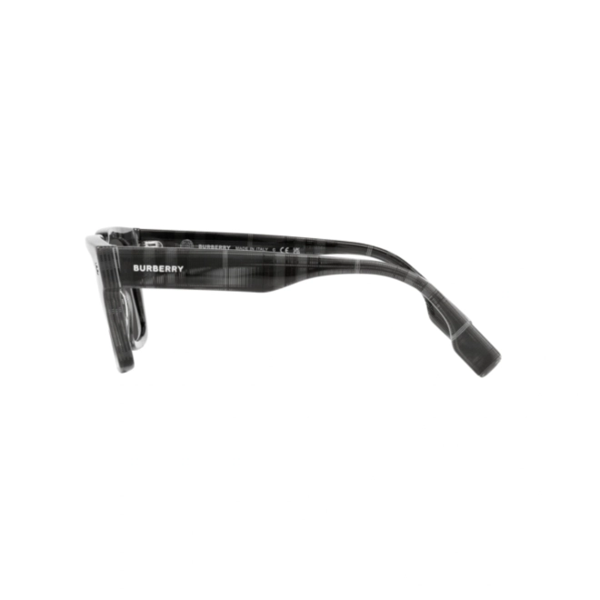 Óculos de Sol Burberry 0BE4394 38048754 Acetato Cinza Xadrez com lentes na cor Cinza Escuro 3