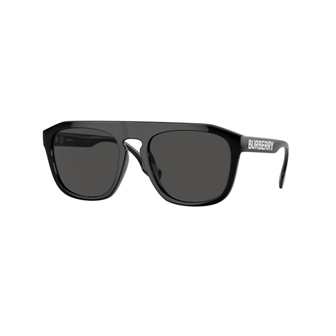 Óculos de Sol Burberry 0BE4396U 30018757 Acetato Preto com lentes na cor Cinza Escuro 1