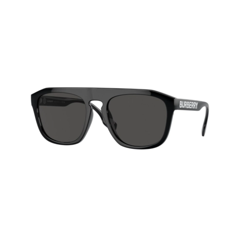 Óculos de Sol Burberry 0BE4396U 30018757 Acetato Preto com lentes na cor Cinza Escuro
