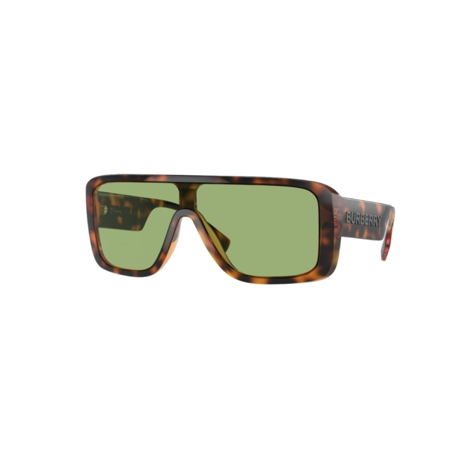 Óculos de Sol Burberry 0BE4401U 3002/230 Acetato Marrom Mesclado com lentes na cor Verde 1