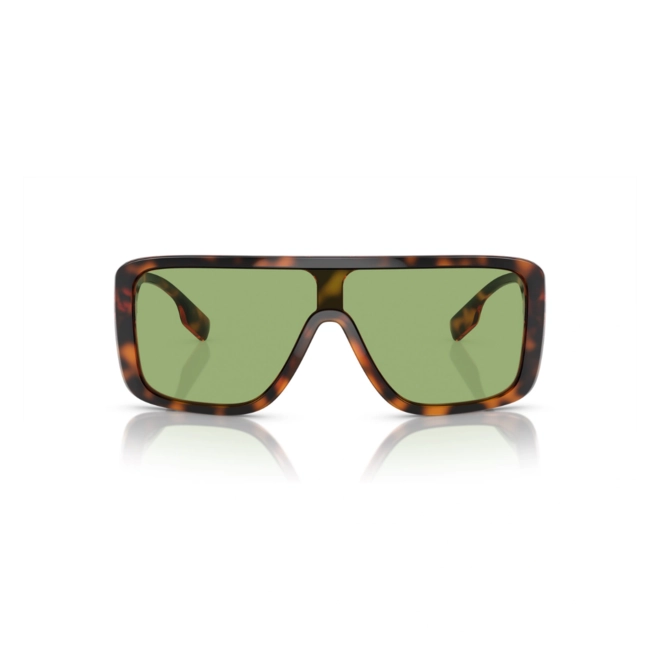 Óculos de Sol Burberry 0BE4401U 3002/230 Acetato Marrom Mesclado com lentes na cor Verde 2
