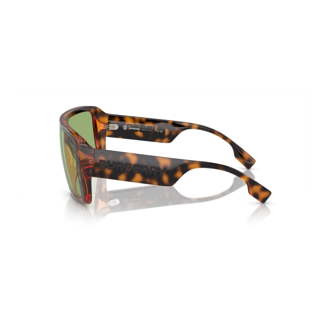 Óculos de Sol Burberry 0BE4401U 3002/230 Acetato Marrom Mesclado com lentes na cor Verde 3