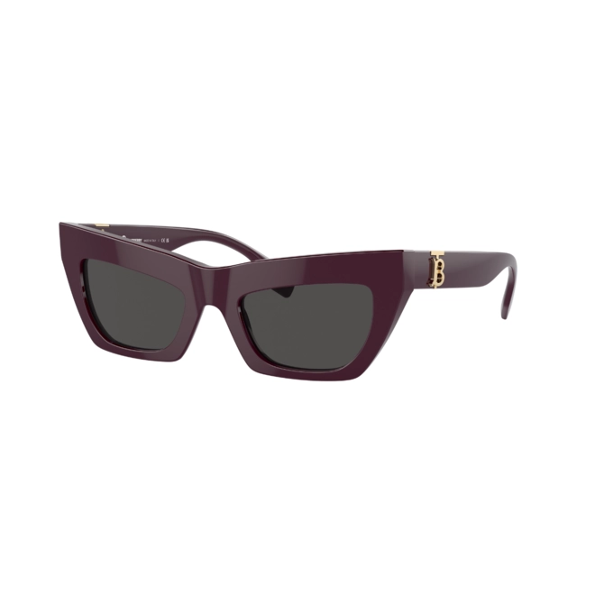 Óculos de Sol Burberry 0BE4405 39798751 Acetato Bordô com lentes na cor Cinza Escuro 1