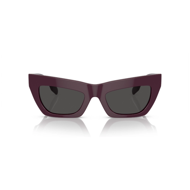 Óculos de Sol Burberry 0BE4405 39798751 Acetato Bordô com lentes na cor Cinza Escuro 2