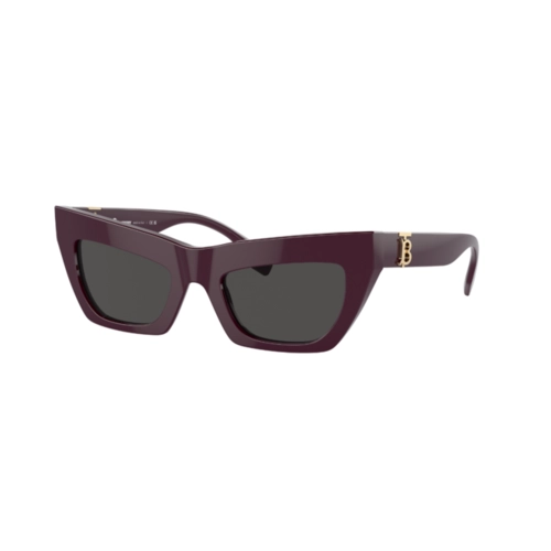 Óculos de Sol Burberry 0BE4405 39798751 Acetato Bordô com lentes na cor Cinza Escuro