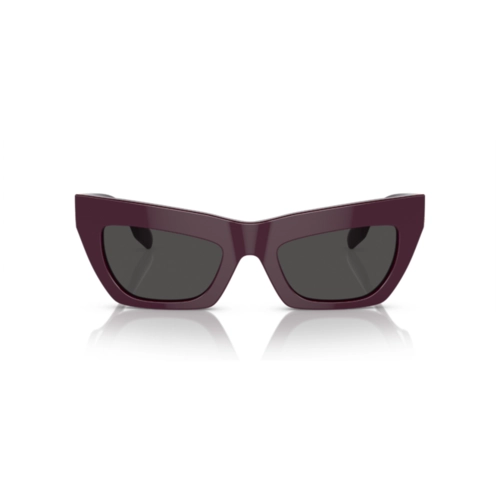 Óculos de Sol Burberry 0BE4405 39798751 Acetato Bordô com lentes na cor Cinza Escuro