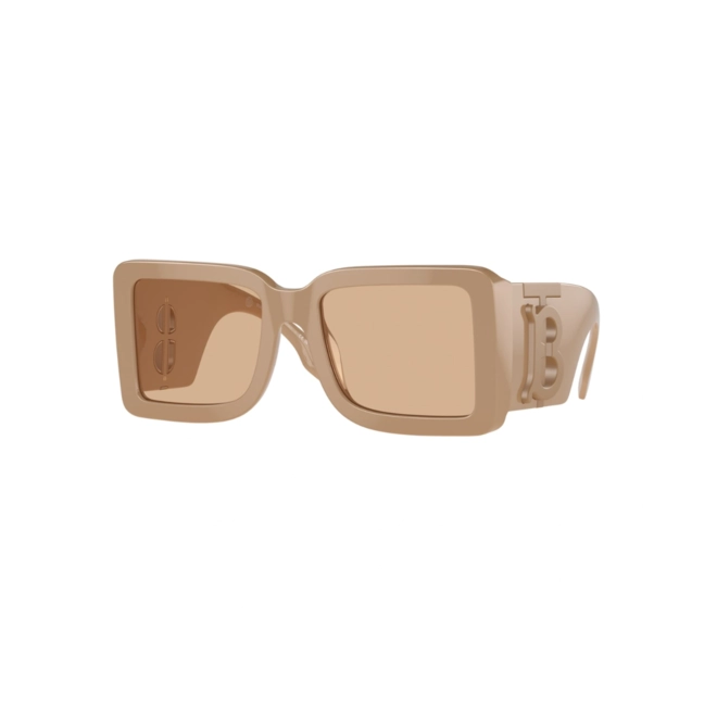 Óculos de Sol Burberry 0BE4406U 39907355 Acetato Bege com lentes na cor Marrom Claro 1