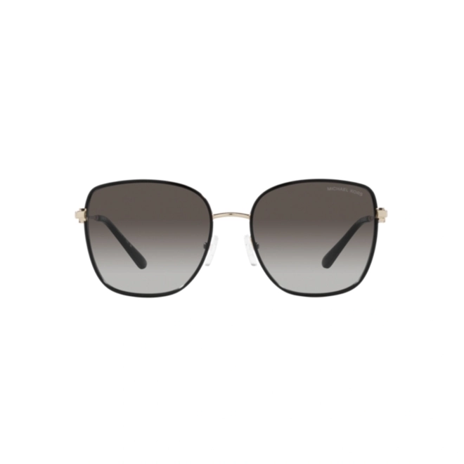 Óculos de Sol Michael Kors 0MK1129J 10148G56 Metal Preto e Dourado com lentes na cor Cinza Escuro Degradê 2