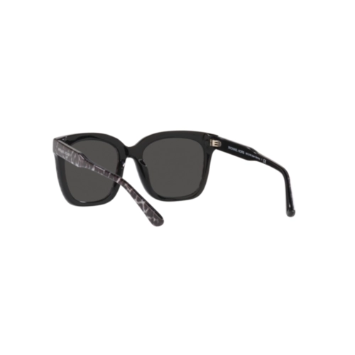 Óculos de Sol Michael Kors 0MK2163 39168752 Acetato Preto e Cinza Mesclado com lentes na cor Cinza Escuro