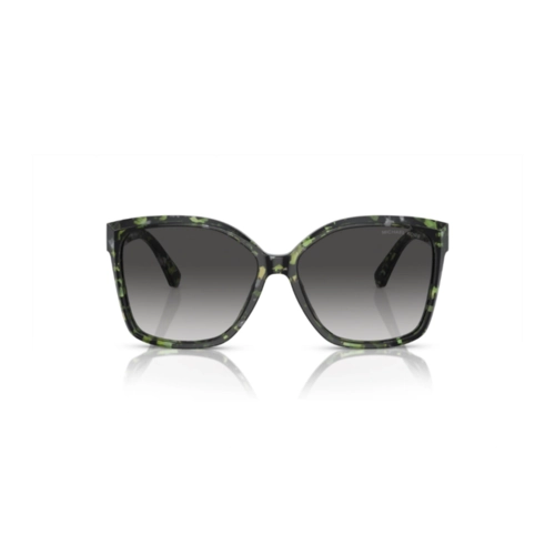 Óculos de Sol Michael Kors 0MK2201 39538G58 Acetato Verde Mesclado com lentes na cor Cinza Degradê