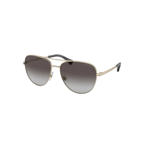 Óculos de Sol Ralph 0RA4139 91168G60 Metal Dourado com lentes na cor Cinza Degradê