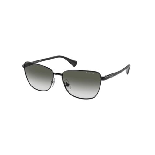 Óculos de Sol Ralph 0RA4143 90038E57 Metal Preto com lentes na cor Cinza Claro Degradê