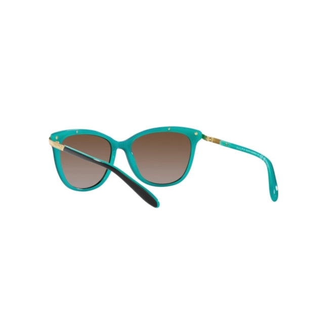 Óculos de Sol Ralph 0RA5203 6076T554 Acetato Preto com lentes na cor Marrom Degradê Polarizado 4