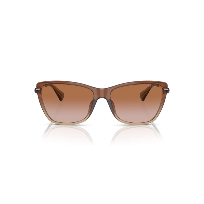 Óculos de Sol Ralph 0RA5308U 61331357 Acetato Marrom Transparente com lentes na cor Marrom Degradê 2
