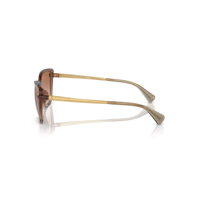Óculos de Sol Ralph 0RA5308U 61331357 Acetato Marrom Transparente com lentes na cor Marrom Degradê 3