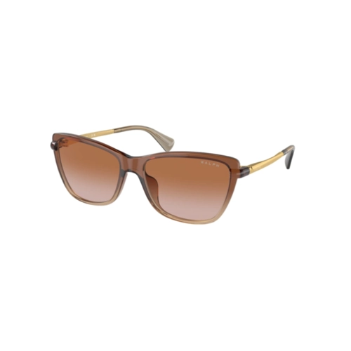 Óculos de Sol Ralph 0RA5308U 61331357 Acetato Marrom Transparente com lentes na cor Marrom Degradê