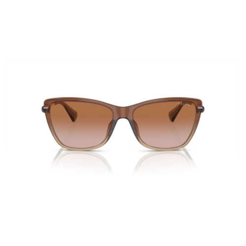 Óculos de Sol Ralph 0RA5308U 61331357 Acetato Marrom Transparente com lentes na cor Marrom Degradê