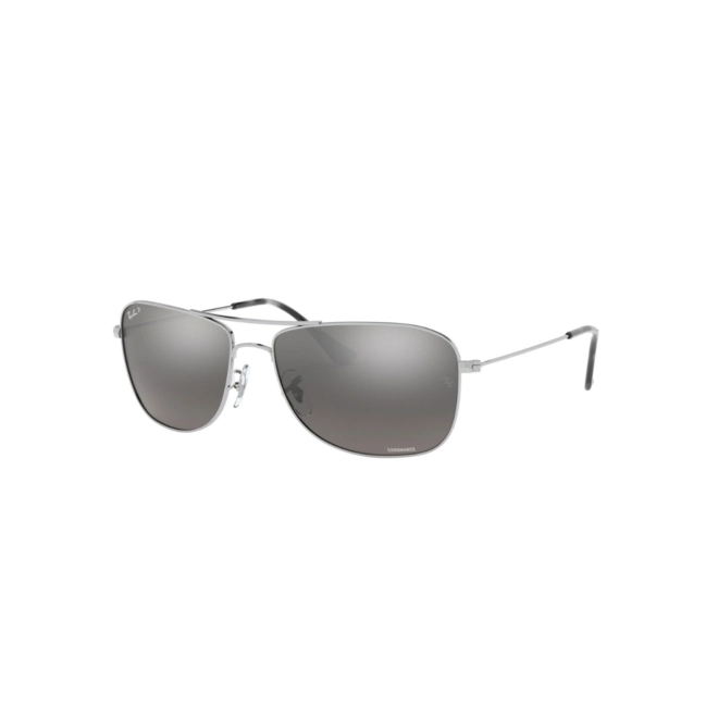 Óculos de Sol Ray-Ban 0RB3543 003/5J59 Metal Prata com lentes na cor Prata Chromance 1