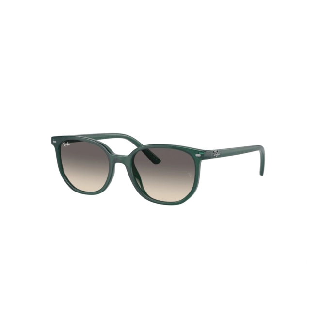 Óculos de Sol Ray-Ban Junior Elliot Kids 0RJ9097S 71301146 Acetato Verde com lentes na cor Cinza Degradê 1