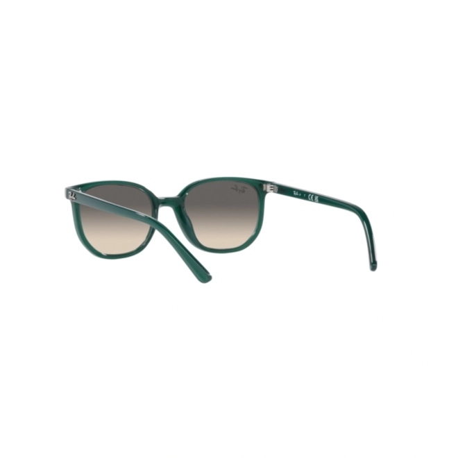 Óculos de Sol Ray-Ban Junior Elliot Kids 0RJ9097S 71301146 Acetato Verde com lentes na cor Cinza Degradê 4