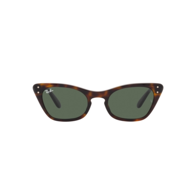 Óculos de Sol Ray-Ban Junior Miss Burbank Kids 0RJ9099S 71027143 Acetato Marrom Mesclado com lentes na cor Verde Escuro 2