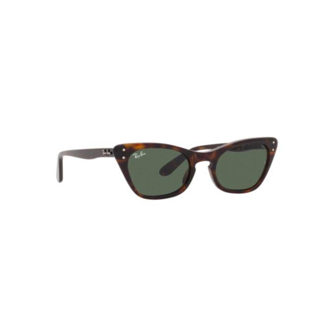 Óculos de Sol Ray-Ban Junior Miss Burbank Kids 0RJ9099S 71027143 Acetato Marrom Mesclado com lentes na cor Verde Escuro 3