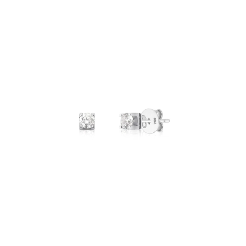 Brinco Solitários To Love em ouro branco 18k solitário 101pts de Diamantes